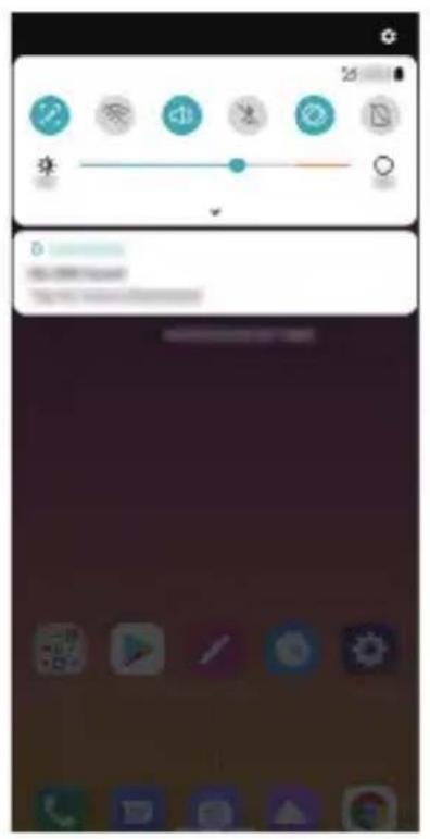 LG K50S - Panoul de notifications - 1