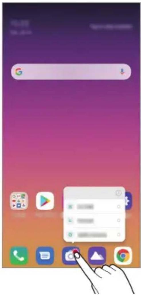 LG K50S - Skratky aplikácii - 1