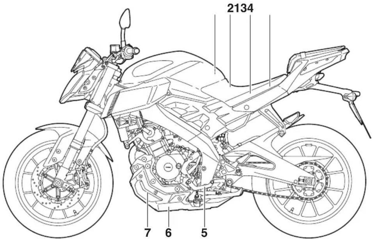 YAMAHA MT125 (2016) - Vue gauche - 1