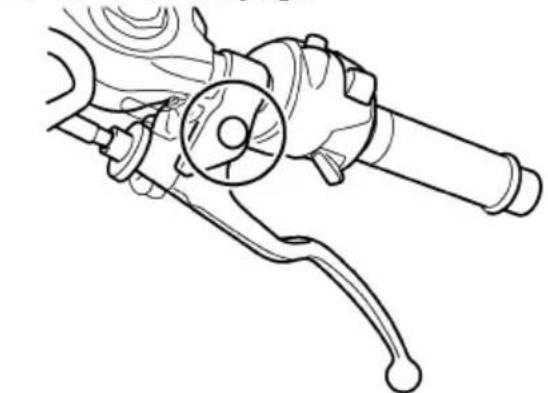 YAMAHA MT125 (2016) - Contrôle et lubricification des leviers de frein et d'embrayage - 2