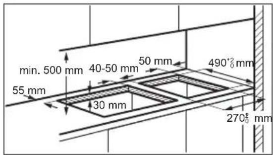 ZANUSSI ZITN323K - Instalación de más de una planta de coccción - 1