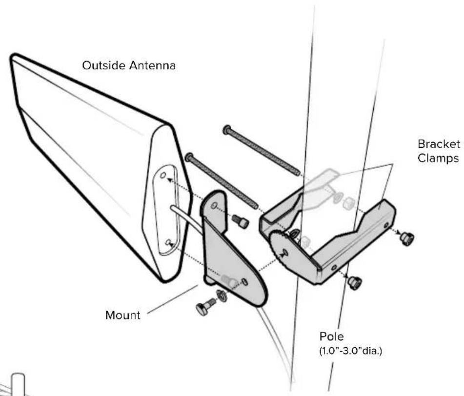 Wilson weBoost Home Complete - Step 2: Mount Antenna & Point Outside Antenna Toward Nearest Cell Tower - 1
