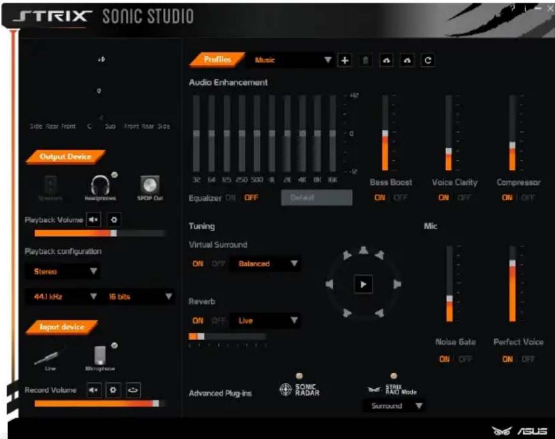 ASUS Strix Soar - Aperçu de sonic studio - 1