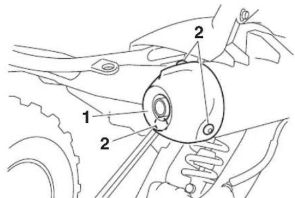 YAMAHA YFM700R (2016) - Nettoyage du pare-étincelles - 1