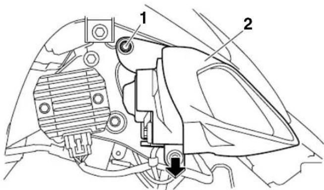 YAMAHA YFM700R (2016) - Remplacement d'une ampoule de phare - 1