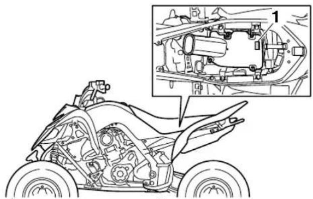 YAMAHA YFM700R (2016) - Étiquette des codes du modele - 1