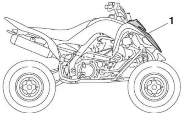 YAMAHA YFM700R (2016) - Dépose et repose du cache - 1