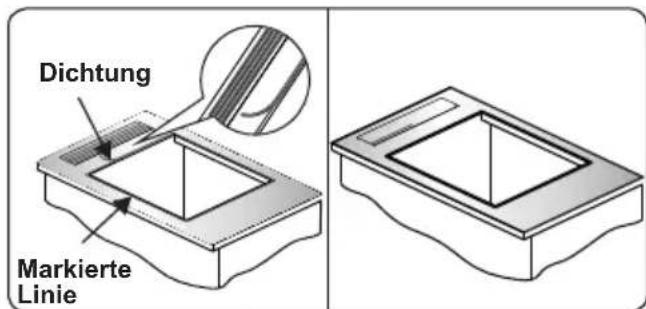VESTEL VEH120161 - Einbau den Kochfeldes mit Kochplatten (Massekochfeld) - 2