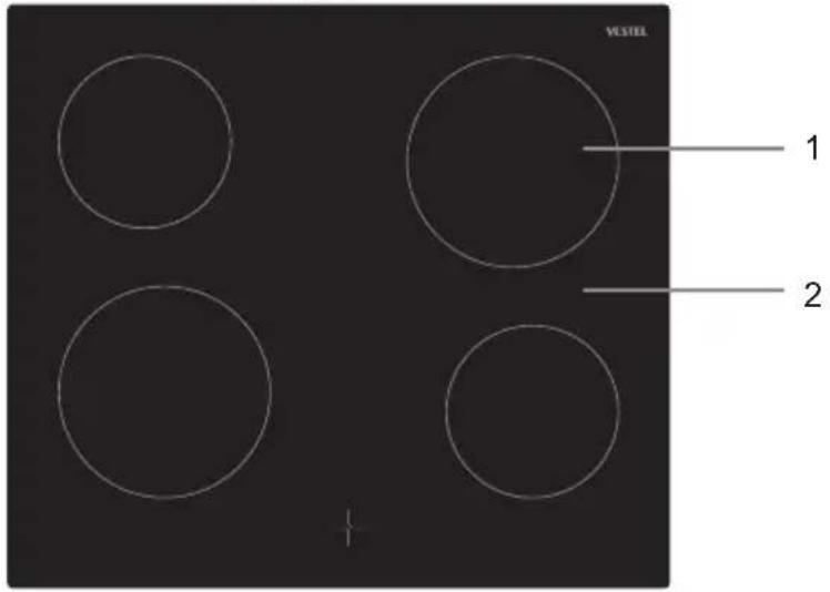 VESTEL VEH120161 - Control Panel - 2