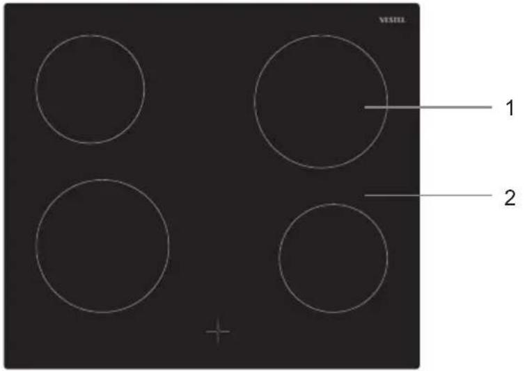 VESTEL VEH120161 - Bandeau de commande - 2