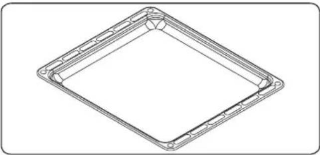 VESTEL VEH120161 - ACCESSORIES Ondiepe bakplaat - 1