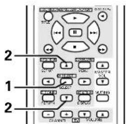 DENON AVR882 - Ajuster le niveau de l'enceinte sélectionnée. - 4