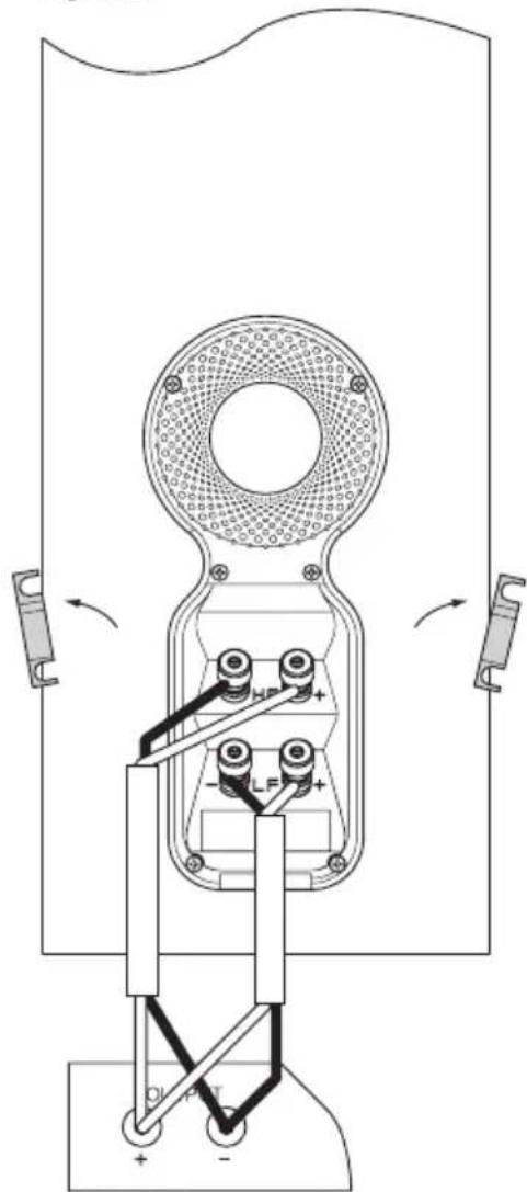 Technical diagram of a mechanical device with labeled components and directional arrows indicating motion or assembly.