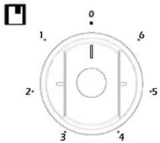 VESTEL VEH14016 - Heat setting knobs for vitroceramic cookers - 1