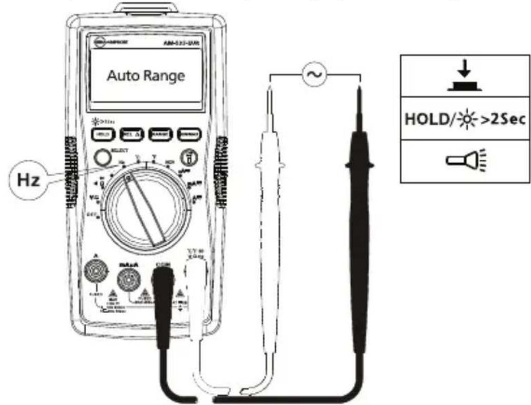 FLUKE AM535 - Måling af frekvens - 1