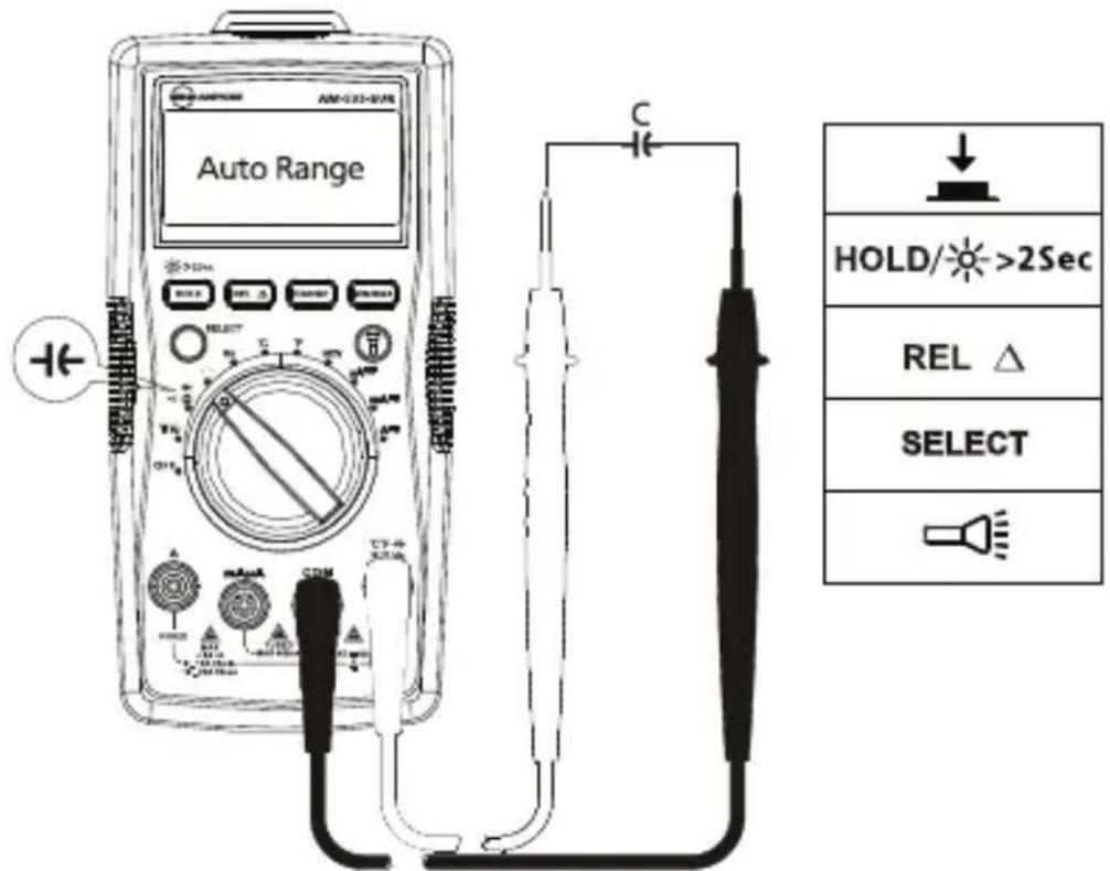 FLUKE AM535 - Medicao de capacidade - 1