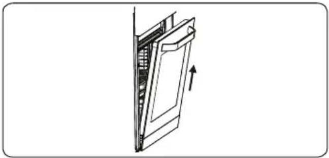 VESTEL VEB24046 - De ovendeur verwijderen - 3