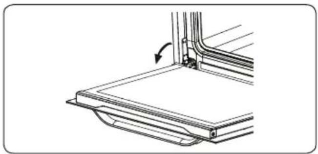 VESTEL VEB24046 - De ovendeur verwijderen - 1
