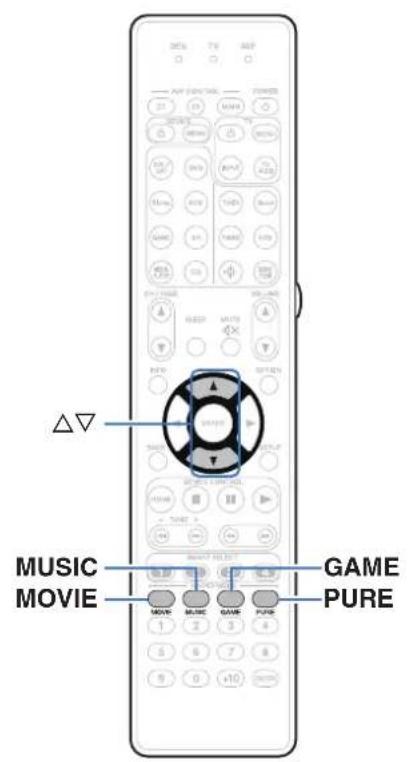 MARANTZ AV7706 - Sélection d'un mode d'écoute - 1