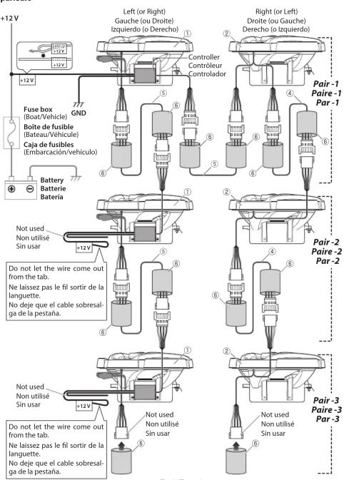 JVC CSDR621MWL - Lors de l'utilisation de plusieurs paires de haut-parleurs. Cuando se usesan varios parages de altyavores. - 30