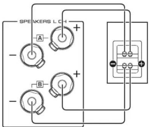 SPEAKERS L CH A + - B + -