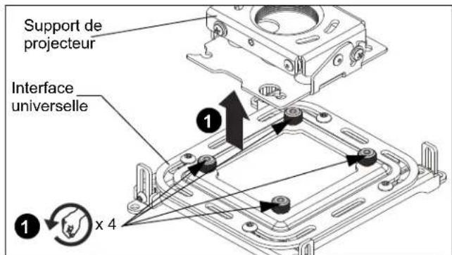 EPSON ELPMBPJG - Installation du socle de projecteur - 2