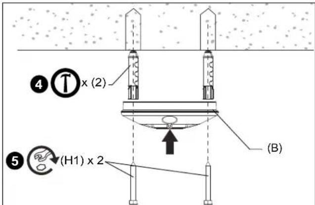 EPSON ELPMBPJG - Installing to Solid Concrete - 3