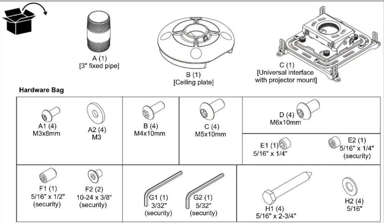 EPSON ELPMBPJG - PARTS - 1