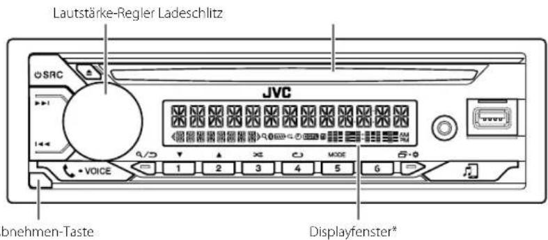 JVC KDT922BT - Frontblende - 1