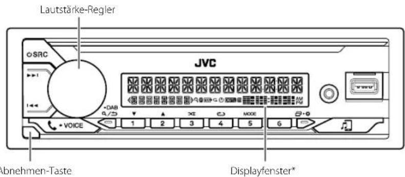 JVC KDT922BT - Frontblende - 1