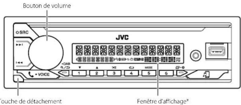 JVC KDT922BT - Façade - 1