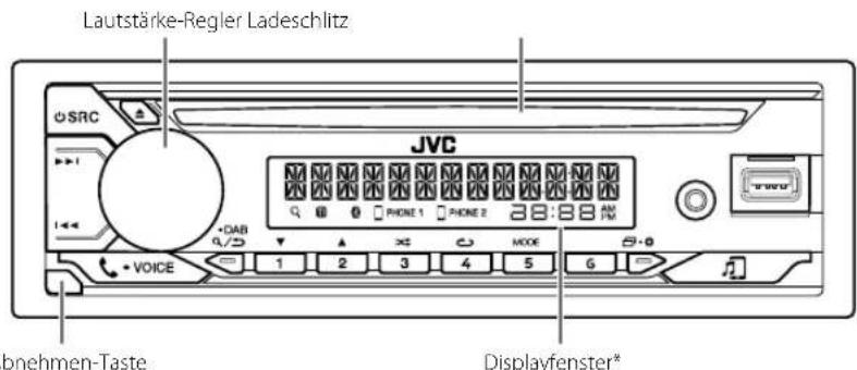 JVC KDT922BT - Frontblende - 1