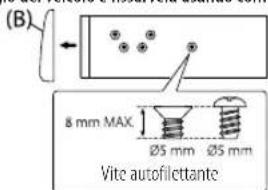 JVC KDT922BT - Installazione dell'apparecchio (senza manicotto di montaggio) - 1