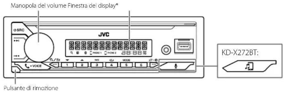 JVC KDX372BT - Frontalino - 1
