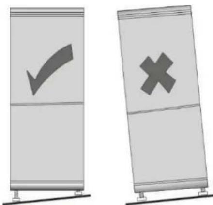 HOOVER HFF 1864XMN - Nivelación del frigorífico/congelador - 1