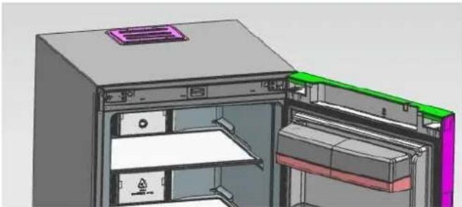 HOOVER HFF 1864XMN - ➢ Cambio derecha-izquierda de la puerta - 8