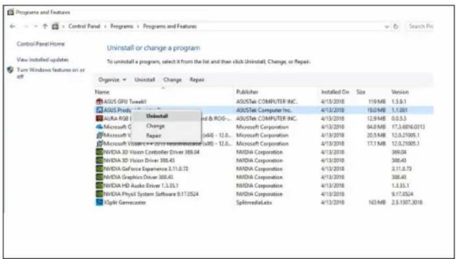 ASUS PHGTX1050TI4G - Entfernen von ASUS APRP unter Windows 10/8.1/8/7 (64-bit) - 1