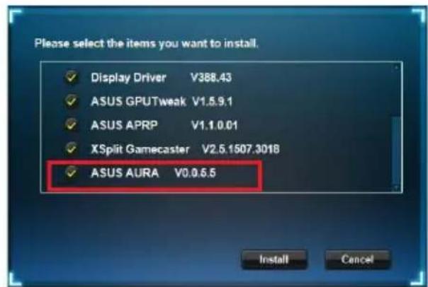 ASUS PHGTX16606G - Instalacja ASUS AURA w systemie Windows® 10 / 8.1 / 8 / 7 (64 bitowym) - 2