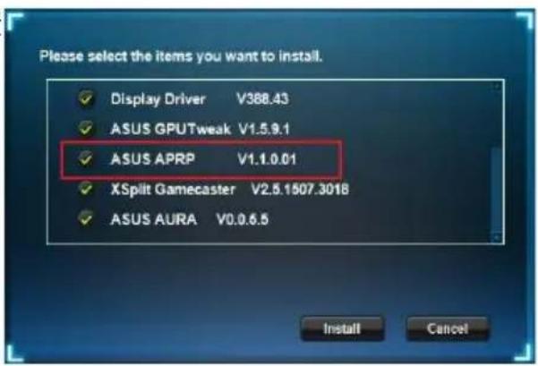 ASUS DUALGTX1660TIO6GEVO - 安装华硕APRP - 2