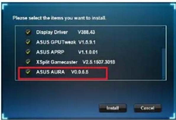 ASUS PHGTX1660TIO6G - Installieren von ASUS AURA unter Windows 10 / 8.1 / 8 / 7 (64-bit) - 2