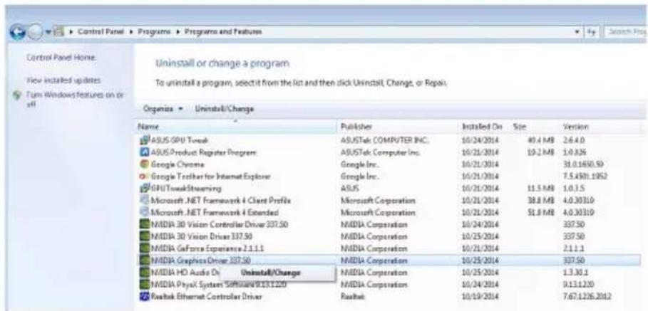 ASUS PHGTX1660TIO6G - Déinstaller le pilote graphique sous Windows® 10/8.1/8/7 (versions 64 bits) - 1