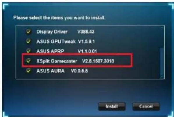 ASUS PHGTX1660TIO6G - Installieren von XSplit Gamecaster unter Windows 10/8.1/8/7 (64-bit) - 2