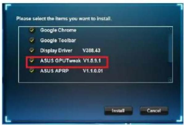 ASUS PHRTX20606G - Installer ASUS GPU Tweak sous Windows® 10 / 8.1 / 8 / 7 (versions 64 bits) - 2