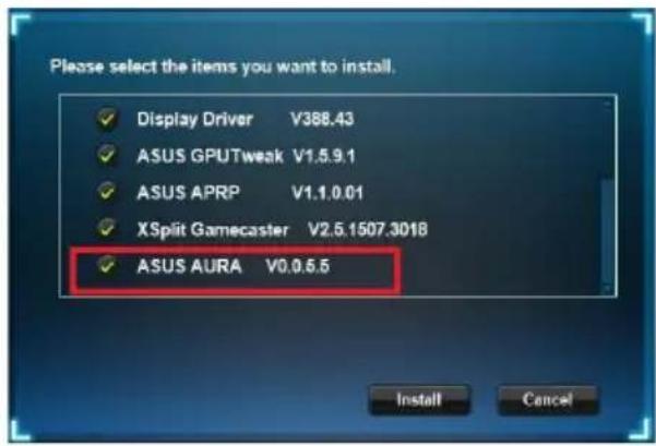 ASUS PHRTX20606G - 在 Windows ^® 10/8.1/8/7（64 bit）中安装 ASUS AURA - 2