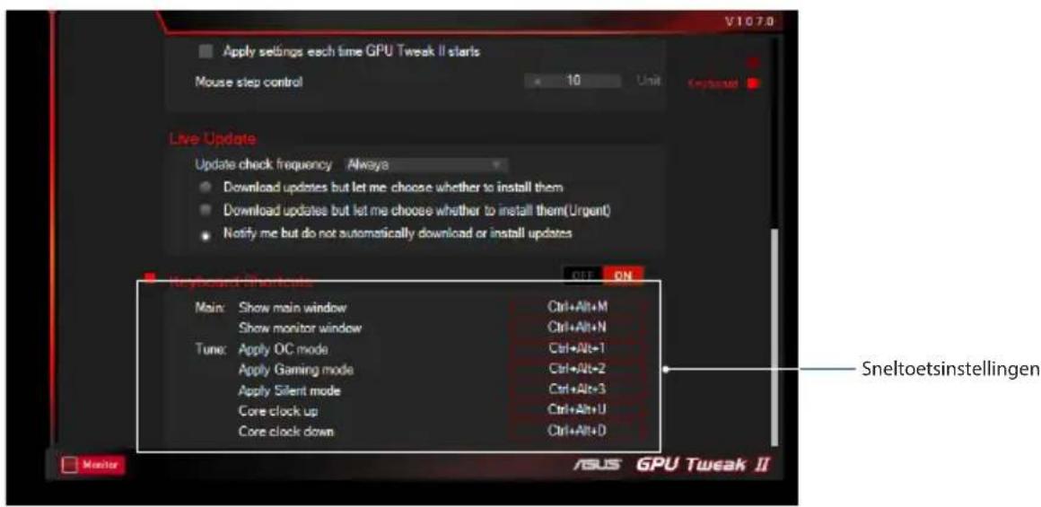 ASUS DUALGTX1050TI4GV2 - Sneltoetsen - 1