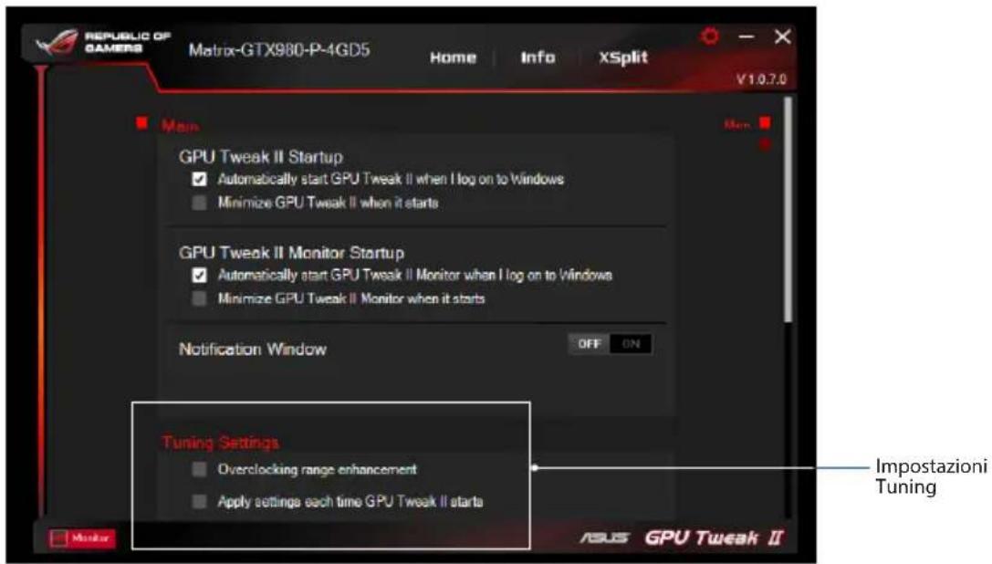 ASUS DUALGTX1050TI4GV2 - Tuning Settings (Impostazioni Tuning) - 1