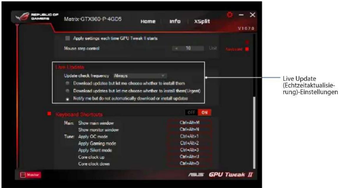 ASUS DUALGTX1050TI4GV2 - Live Update (Echtzeitaktualisierung) - 1
