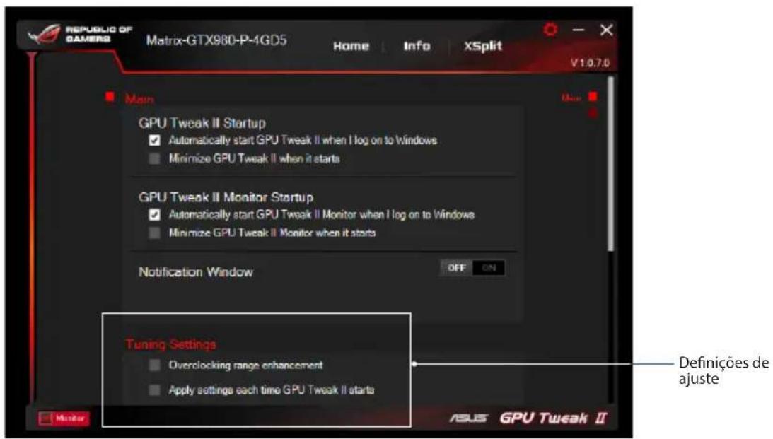 ASUS DUALGTX1050TI4GV2 - Definições de ajuste - 1