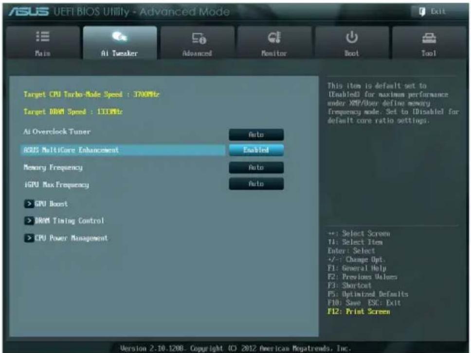 ASUS P8H61MX USB3 - Ai Tweaker 菜单（Ai Tweaker） - 3