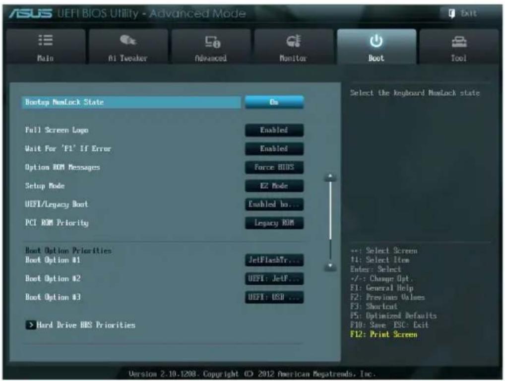 ASUS P8H61MX USB3 - 启动菜单（Boot） - 1